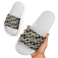 Sable Palaka Hula Girls Seamless Hawaii Aloha Slide Sandals - Polynesian Pride