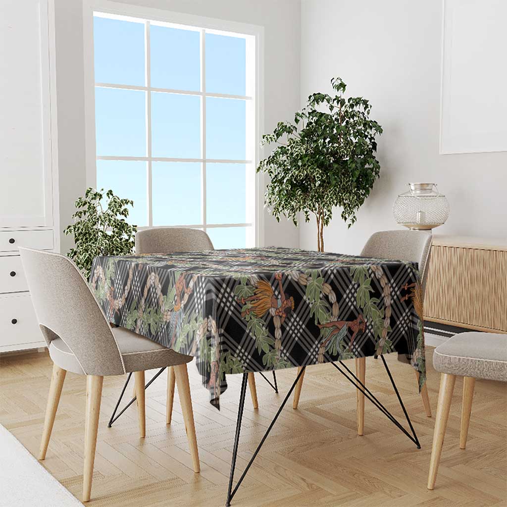 Sable Palaka Hula Girls Seamless Hawaii Aloha Tablecloth - Polynesian Pride