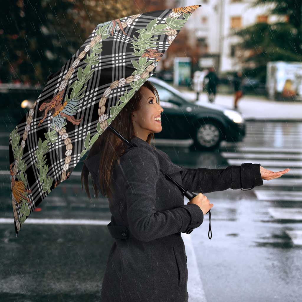 Sable Palaka Hula Girls Seamless Hawaii Aloha Umbrella - Polynesian Pride
