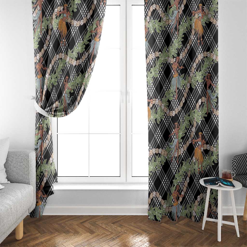 Sable Palaka Hula Girls Seamless Hawaii Aloha Window Curtain - Polynesian Pride