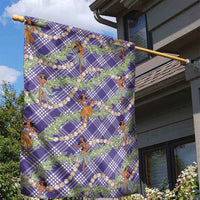 Lavender Palaka Hula Girls Seamless Hawaii Aloha Garden Flag LT7 - Polynesian Pride