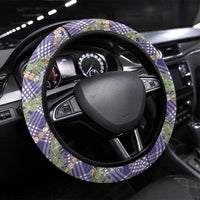 Lavender Palaka Hula Girls Seamless Hawaii Aloha Steering Wheel Cover LT7 Universal Fit Lavender - Polynesian Pride