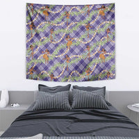 Lavender Palaka Hula Girls Seamless Hawaii Aloha Tapestry - Polynesian Pride
