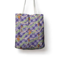 Lavender Palaka Hula Girls Seamless Hawaii Aloha Tote Bag LT7 - Polynesian Pride