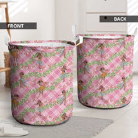 Lokelani Pink Palaka Hula Girls Seamless Hawaii Aloha Laundry Basket LT7 - Polynesian Pride