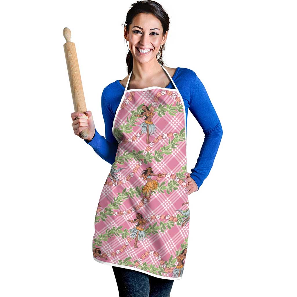 Lokelani Pink Palaka Hula Girls Seamless Hawaii Aloha Apron LT7 - Polynesian Pride