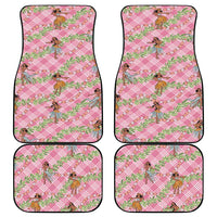 Lokelani Pink Palaka Hula Girls Seamless Hawaii Aloha Car Mats LT7 - Polynesian Pride