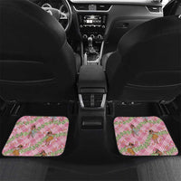 Lokelani Pink Palaka Hula Girls Seamless Hawaii Aloha Car Mats LT7 Set 2pcs - Back Pink - Polynesian Pride