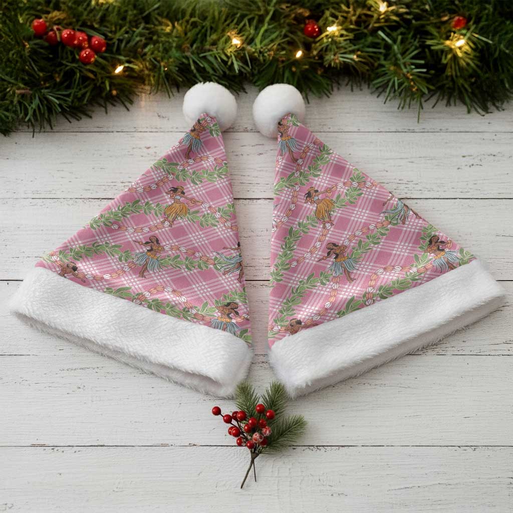 Lokelani Pink Palaka Hula Girls Seamless Hawaii Aloha Christmas Santa Hat LT7 - Polynesian Pride