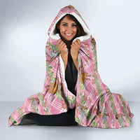 Lokelani Pink Palaka Hula Girls Seamless Hawaii Aloha Hooded Blanket LT7 - Polynesian Pride