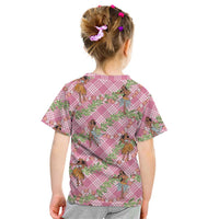 Lokelani Pink Palaka Hula Girls Seamless Hawaii Aloha Kid T Shirt - Polynesian Pride