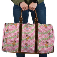 Lokelani Pink Palaka Hula Girls Seamless Hawaii Aloha Travel Bag LT7 Pink - Polynesian Pride