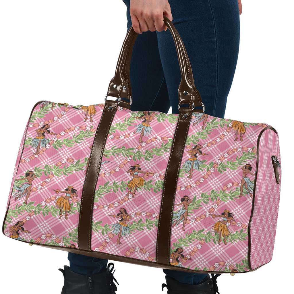 Lokelani Pink Palaka Hula Girls Seamless Hawaii Aloha Travel Bag LT7 - Polynesian Pride