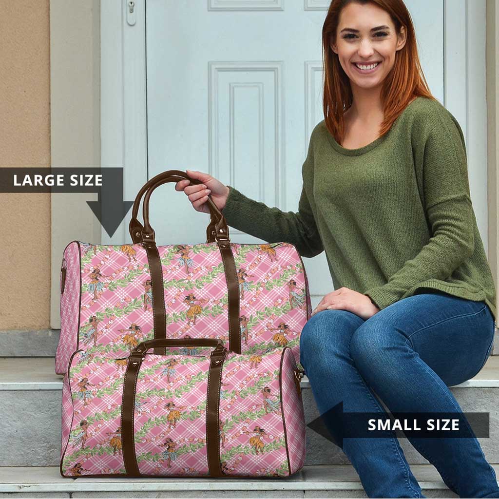 Lokelani Pink Palaka Hula Girls Seamless Hawaii Aloha Travel Bag LT7 - Polynesian Pride