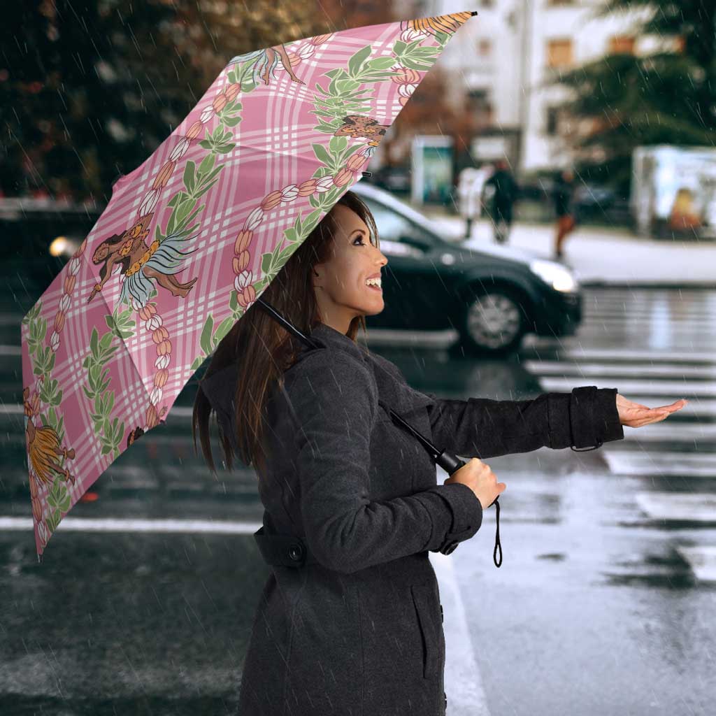 Lokelani Pink Palaka Hula Girls Seamless Hawaii Aloha Umbrella LT7 - Polynesian Pride