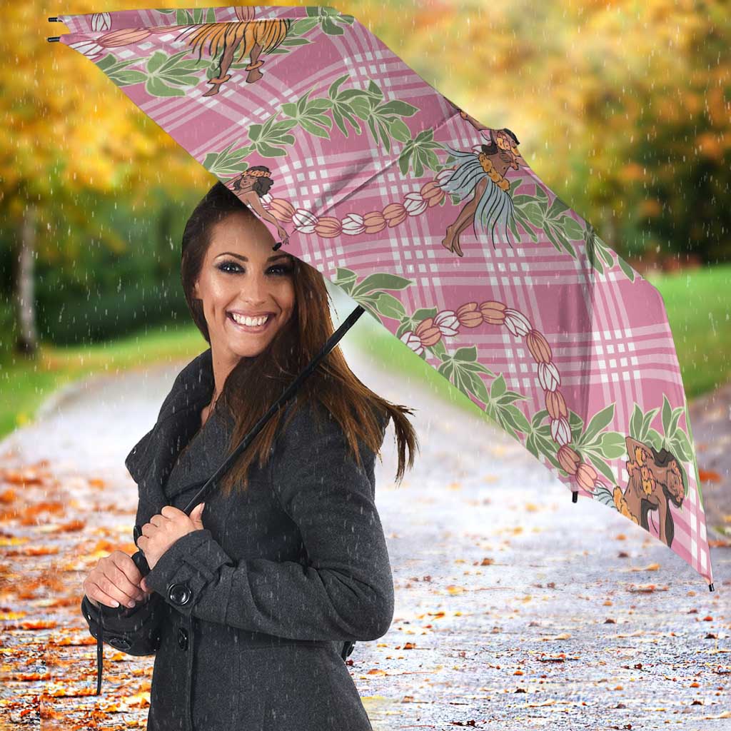 Lokelani Pink Palaka Hula Girls Seamless Hawaii Aloha Umbrella LT7 - Polynesian Pride