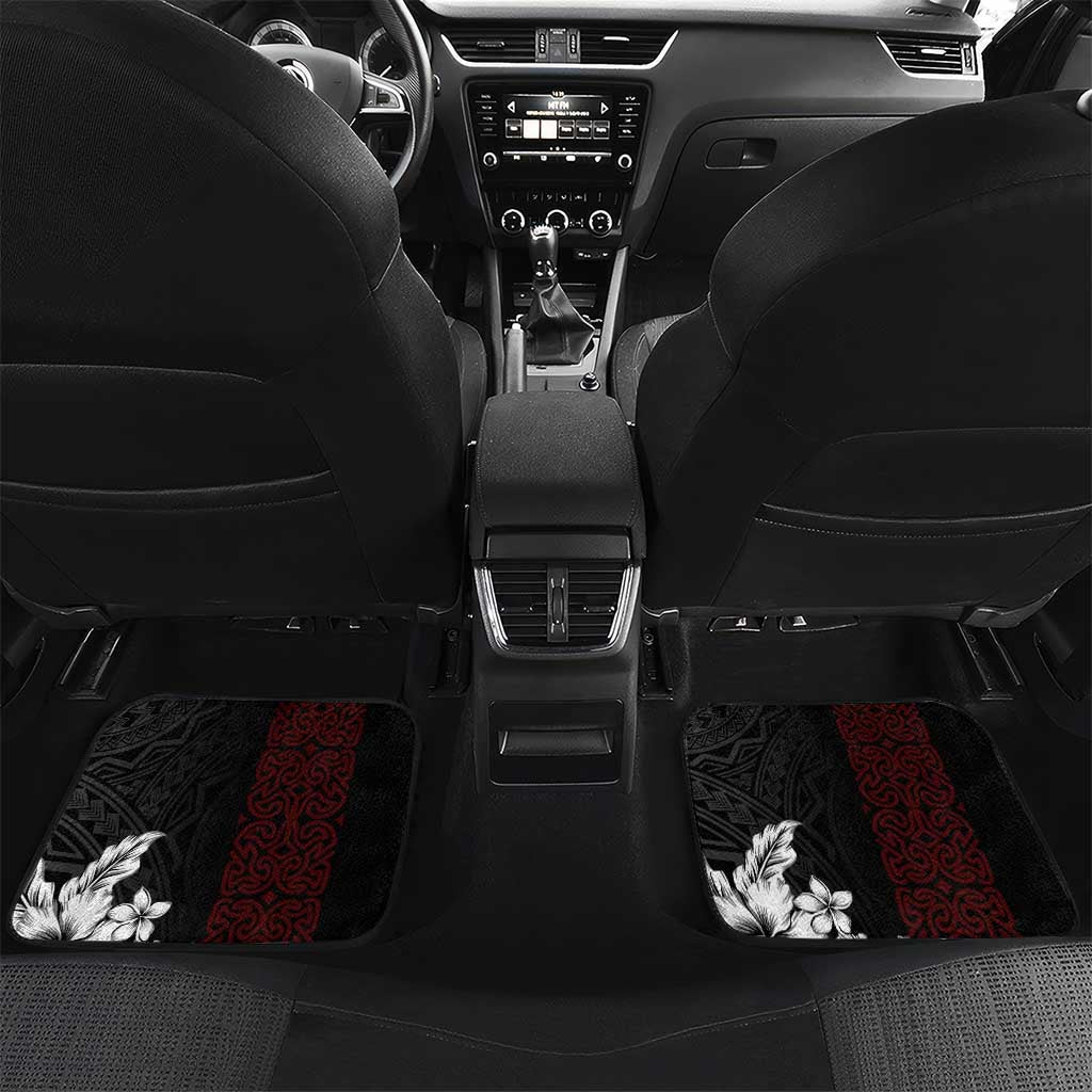 Personalized Papua New Guinea 50th Independence Anniversary Car Mats Oro Tapa Mix Plumeria