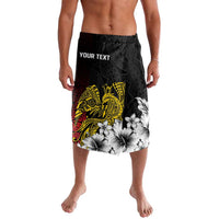 Personalized Papua New Guinea 50th Independence Anniversary Lavalava Oro Tapa Mix Plumeria
