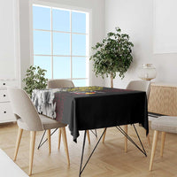 Personalized Papua New Guinea 50th Independence Anniversary Tablecloth Oro Tapa Mix Plumeria