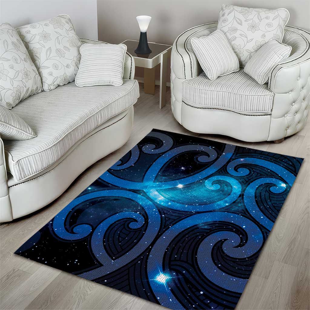 New Zealand Maori Matariki Area Rug Galaxy Kowhaiwhai