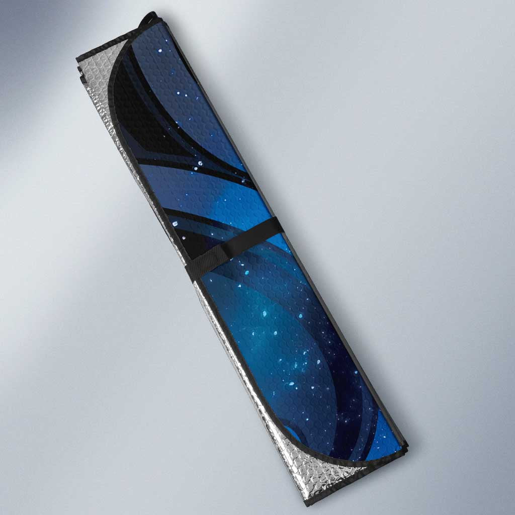 New Zealand Maori Matariki Auto Sun Shade Galaxy Kowhaiwhai