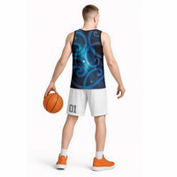 New Zealand Maori Matariki Basketball Jersey Galaxy Kowhaiwhai