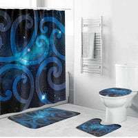 New Zealand Maori Matariki Bathroom Set Galaxy Kowhaiwhai LT7 Bathroom Set (4 pcs) Galaxy - Polynesian Pride