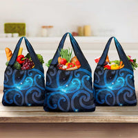 New Zealand Maori Matariki Grocery Bag Galaxy Kowhaiwhai