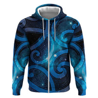 New Zealand Maori Matariki Hoodie Galaxy Kowhaiwhai