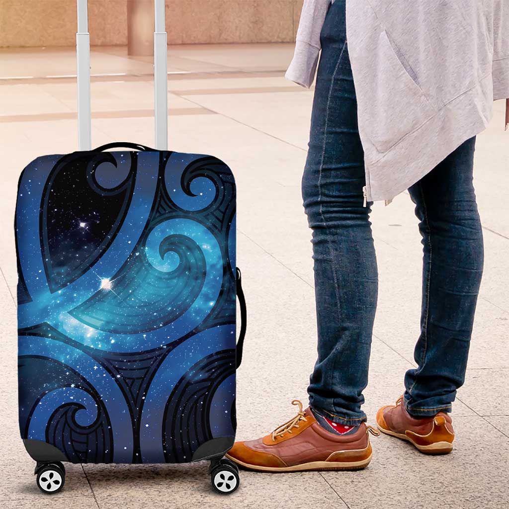 New Zealand Maori Matariki Luggage Cover Galaxy Kowhaiwhai LT7 Galaxy - Polynesian Pride