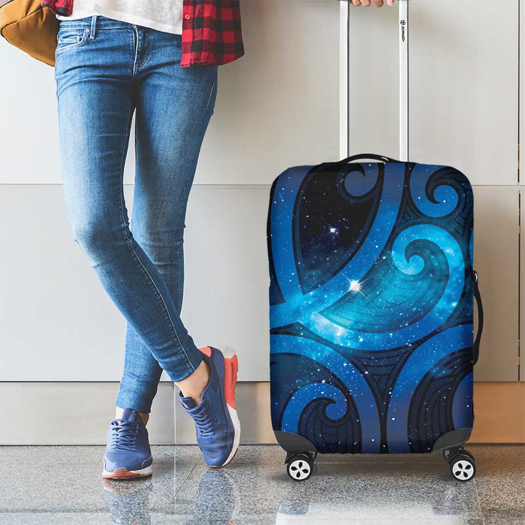 New Zealand Maori Matariki Luggage Cover Galaxy Kowhaiwhai LT7 - Polynesian Pride