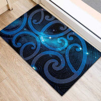 New Zealand Maori Matariki Rubber Doormat Galaxy Kowhaiwhai
