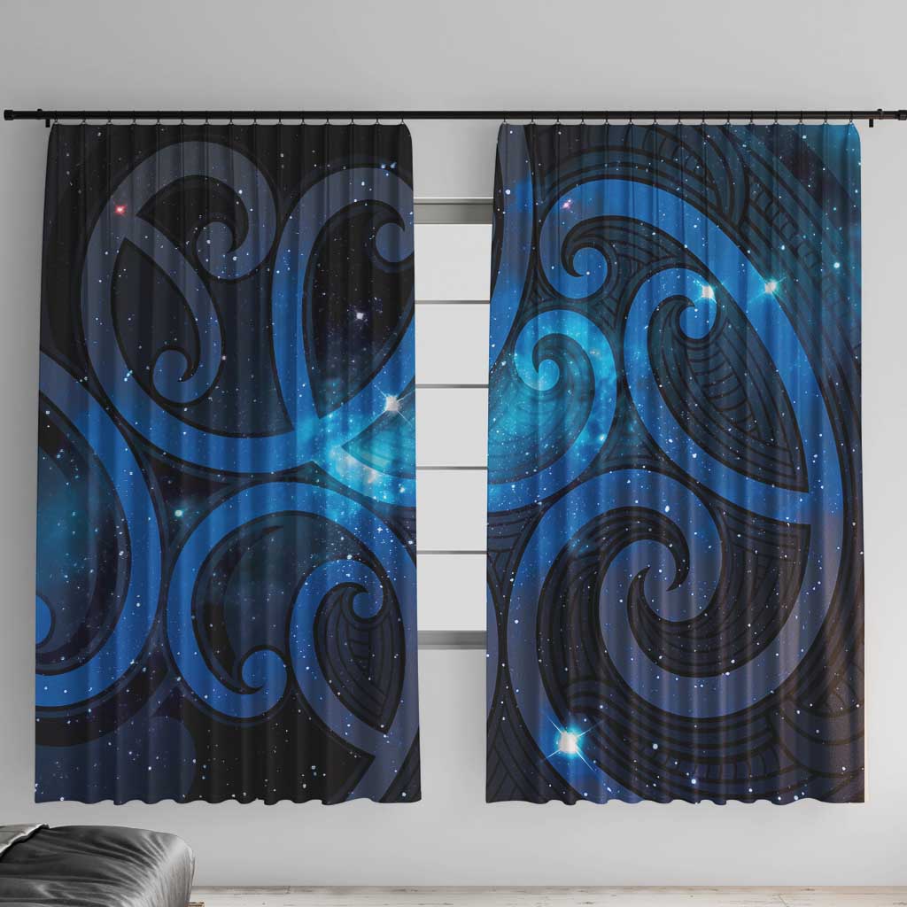 New Zealand Maori Matariki Window Curtain Galaxy Kowhaiwhai