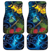 Tui Bird New Zealand Starry Sky Car Mats Maori Koru