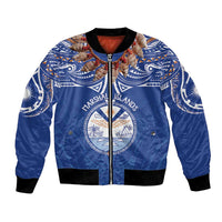 Yokwe Marshall Islands Personalized Bomber Jacket Jemenei Day - Seashell Necklace