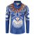 Yokwe Marshall Islands Personalized Button Sweatshirt Jemenei Day - Seashell Necklace