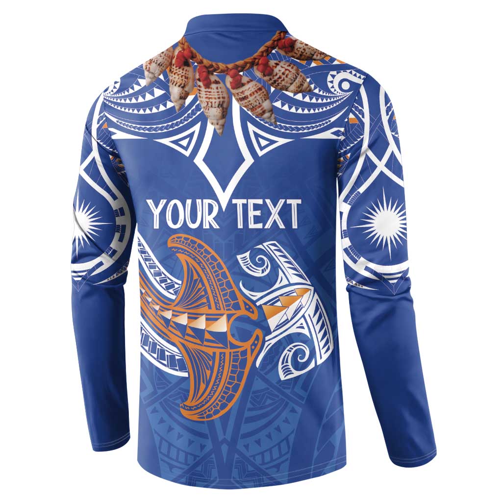 Yokwe Marshall Islands Personalized Button Sweatshirt Jemenei Day - Seashell Necklace