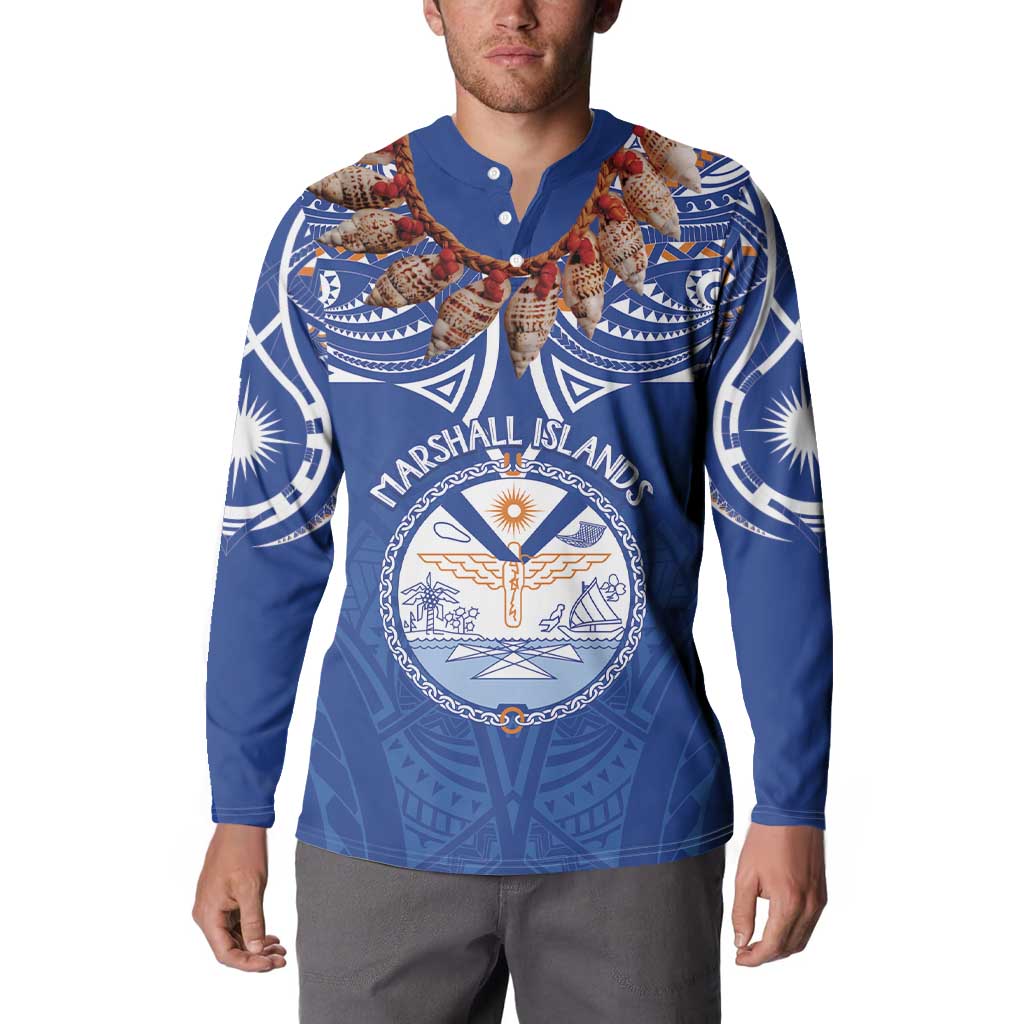 Yokwe Marshall Islands Personalized Button Sweatshirt Jemenei Day - Seashell Necklace