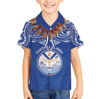 Yokwe Marshall Islands Personalized Family Matching Off Shoulder Maxi Dress and Hawaiian Shirt Jemenei Day - Seashell Necklace