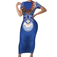 Yokwe Marshall Islands Personalized Family Matching Short Sleeve Bodycon Dress and Hawaiian Shirt Jemenei Day - Seashell Necklace