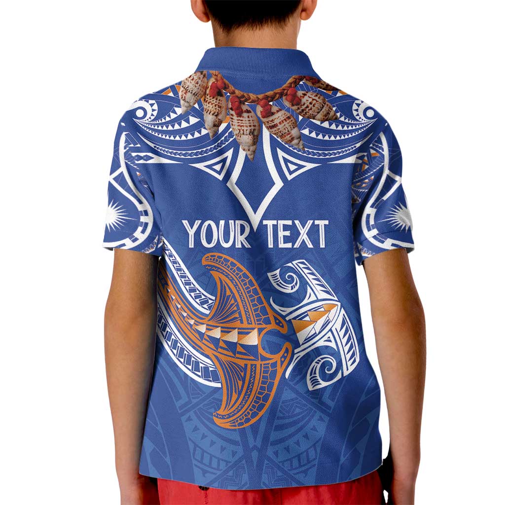 Yokwe Marshall Islands Personalized Kid Polo Shirt Jemenei Day - Seashell Necklace