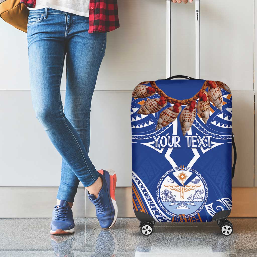 Yokwe Marshall Islands Personalized Luggage Cover Jemenei Day - Seashell Necklace