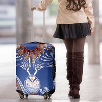 Yokwe Marshall Islands Personalized Luggage Cover Jemenei Day - Seashell Necklace