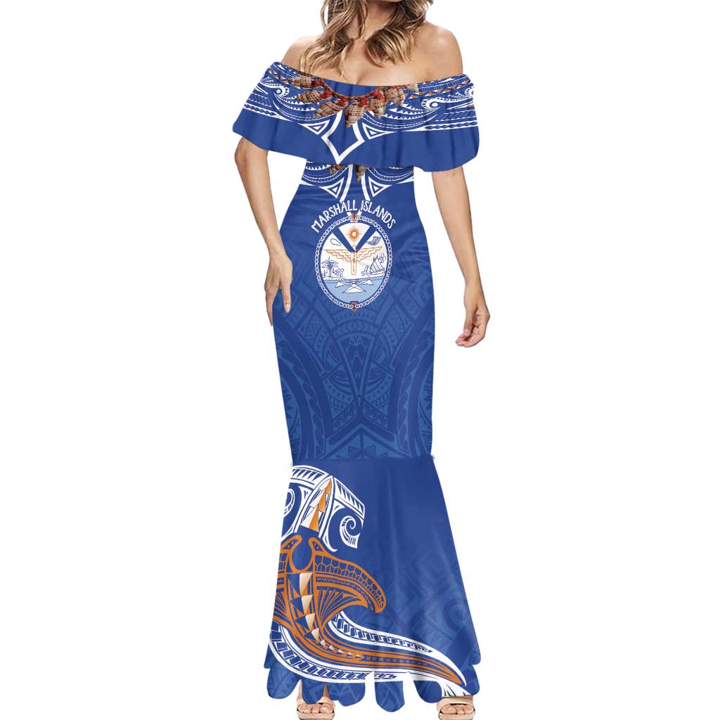 Yokwe Marshall Islands Personalized Mermaid Dress Jemenei Day - Seashell Necklace