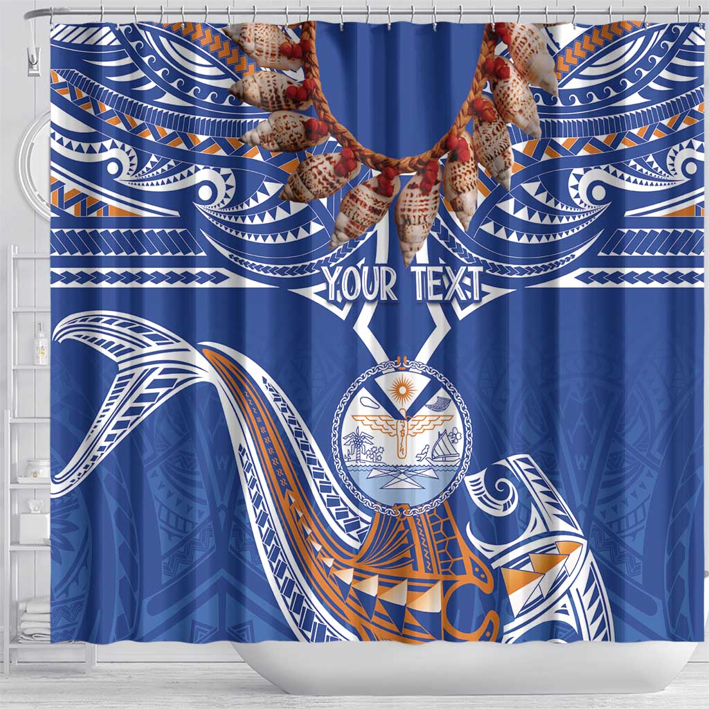 Yokwe Marshall Islands Personalized Shower Curtain Jemenei Day - Seashell Necklace