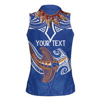 Yokwe Marshall Islands Personalized Women Sleeveless Polo Shirt Jemenei Day - Seashell Necklace