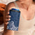 Hawaii 4 in 1 Can Cooler Tumbler Plumeria Navy Curves