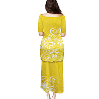 Polynesia Puletasi Plumeria Yellow Curves LT7 - Polynesian Pride