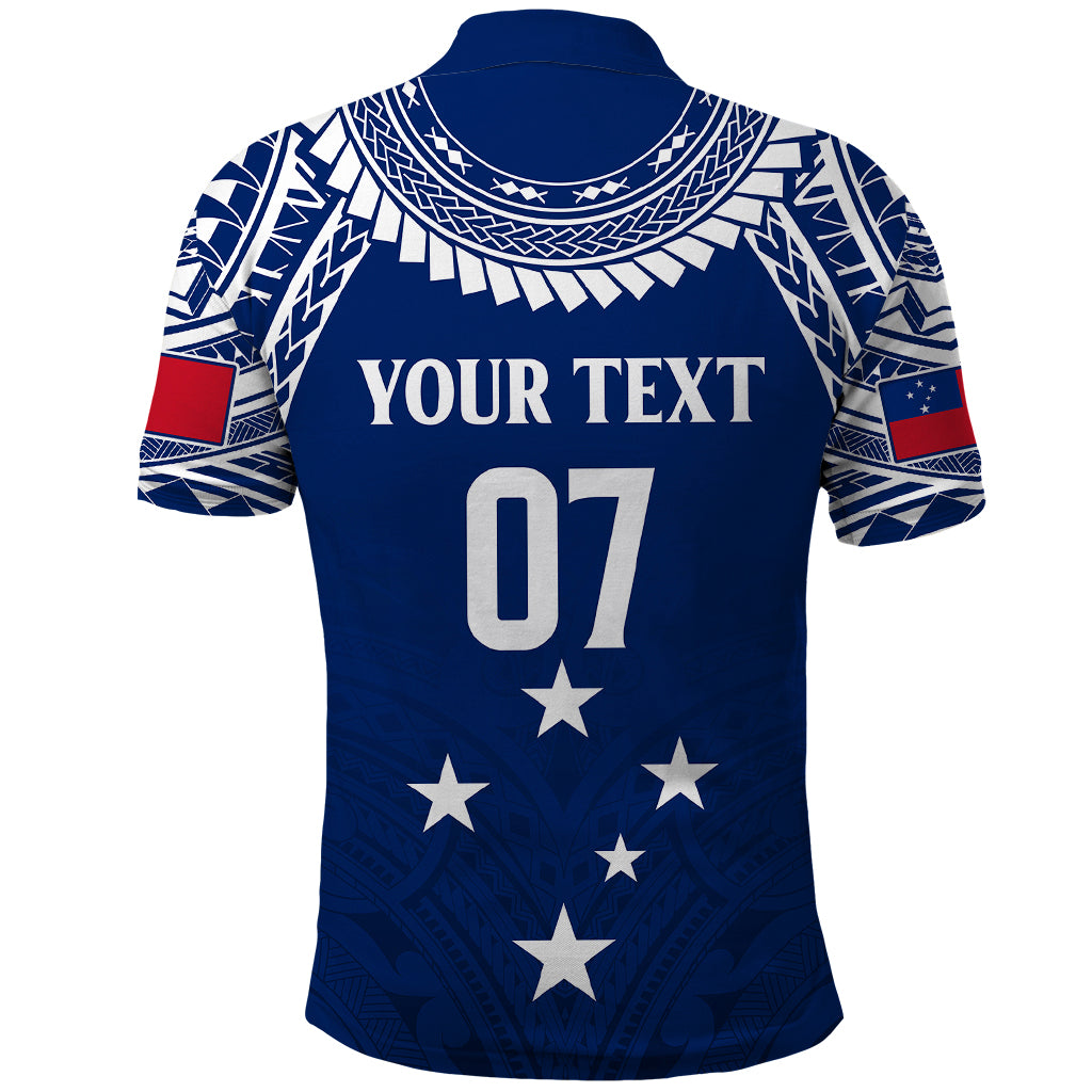 Custom Samoa Rugby Polo Shirt WC 2023 Champions LT7 - Polynesian Pride