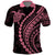 Polynesian Pride Polo Shirt Turtle Hibiscus Luxury Style - Carnation Pink LT7 Carnation Pink - Polynesian Pride